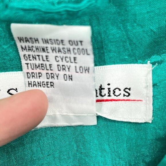 J.S Authentics Windbreaker Zip Up Jacket  Sizie Medium Vintage Y2K - Picture 5 of 5